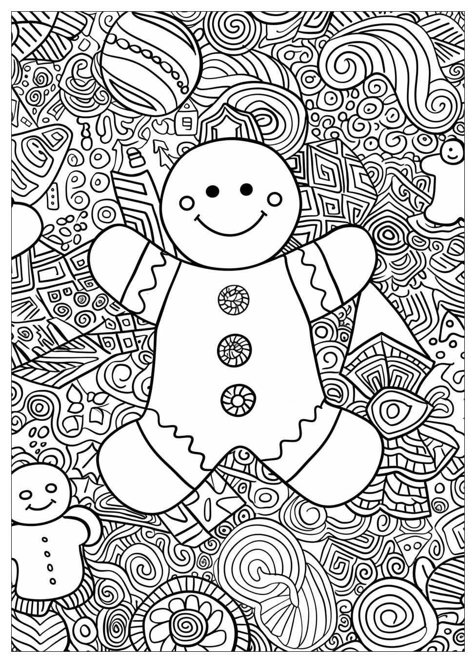 Gingerbread Man Coloring Pages-9