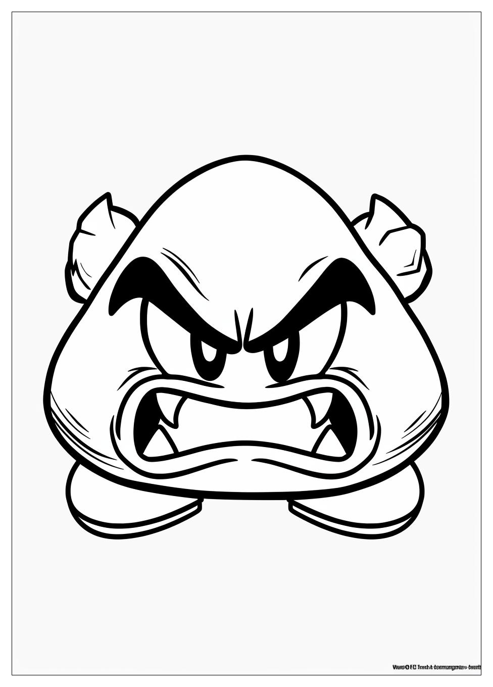 Goomba Coloring Pages-3