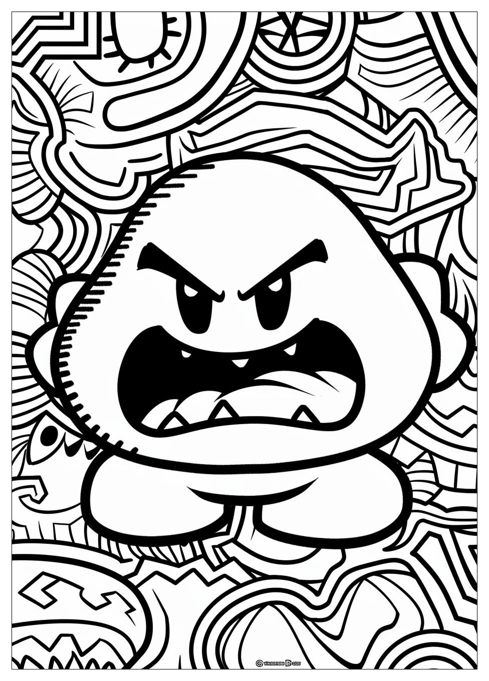 Goomba Coloring Pages-7