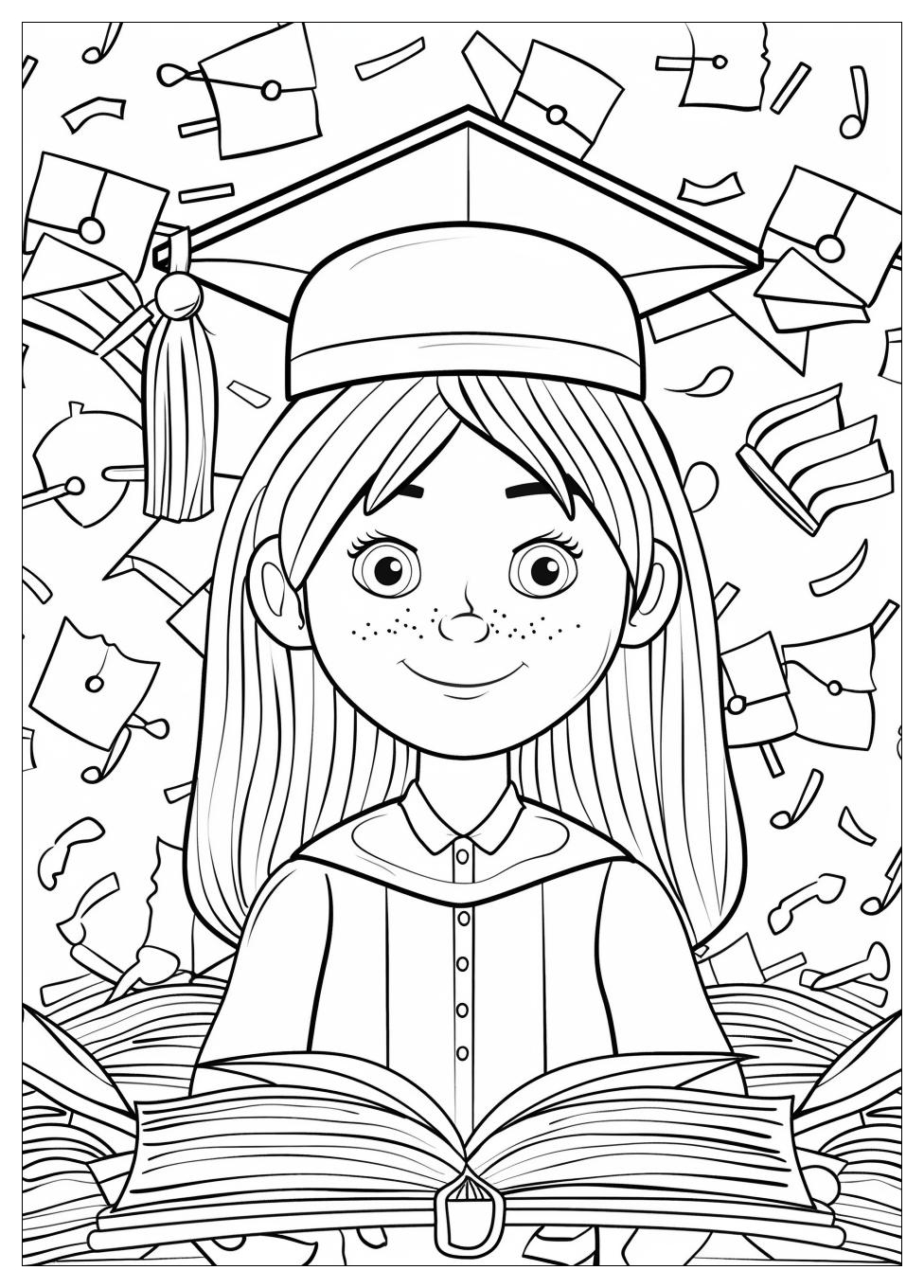 Graduation Coloring Pages-1