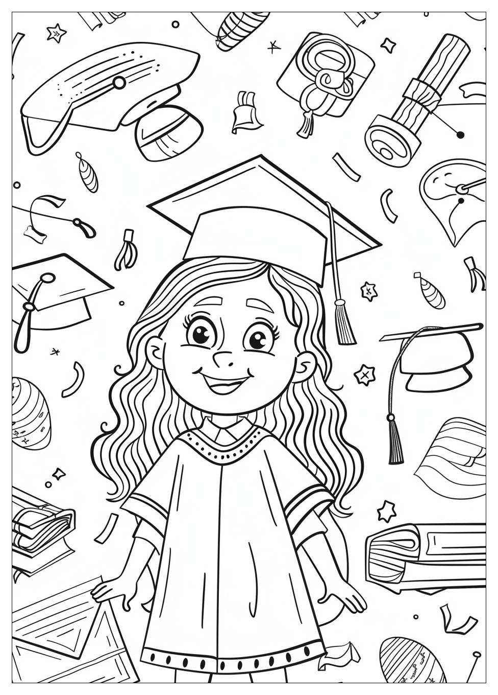 Graduation Coloring Pages-10