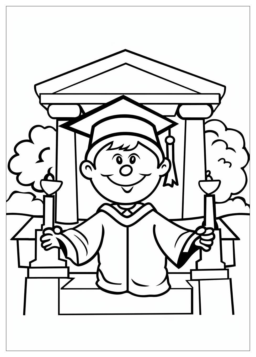 Graduation Coloring Pages-12