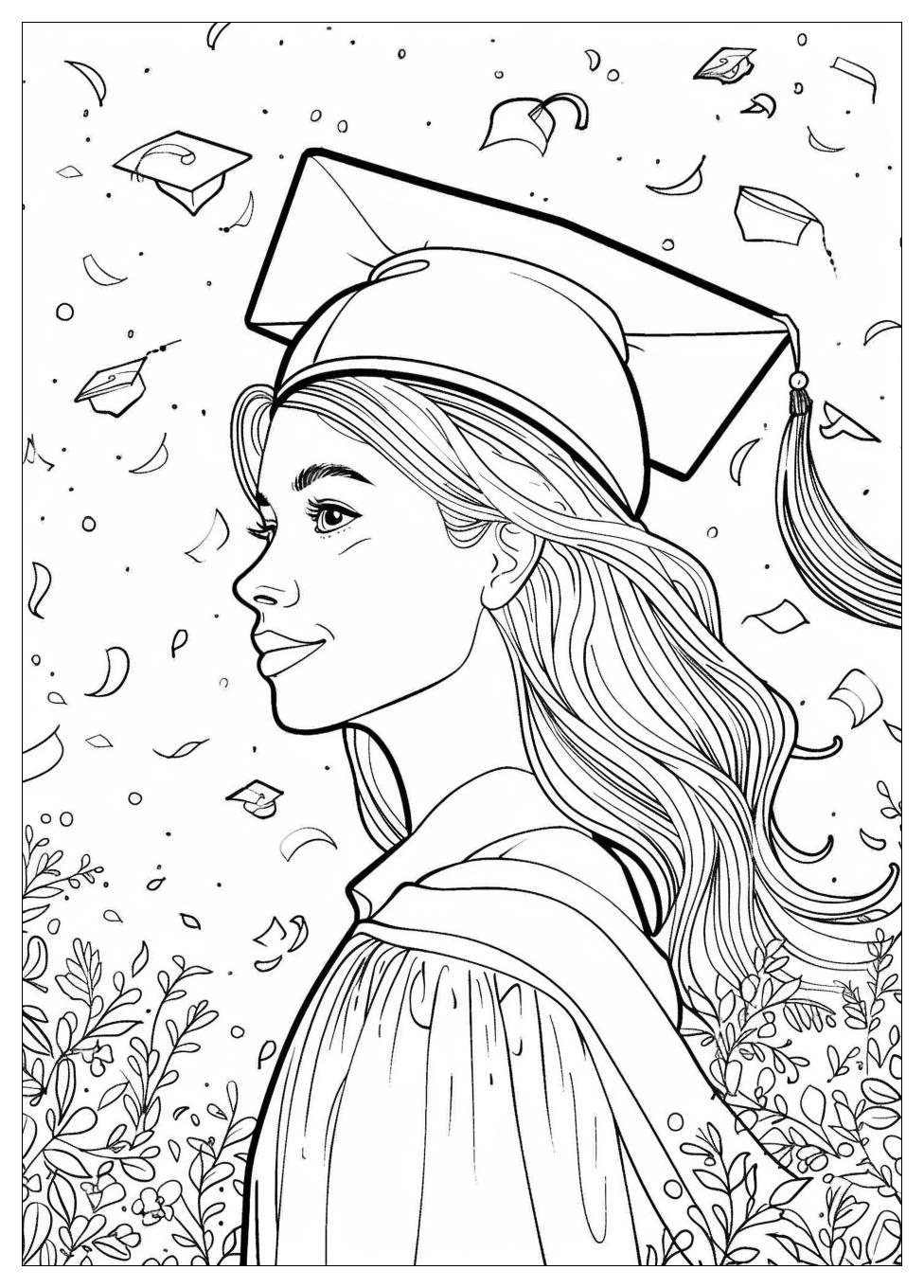 Graduation Coloring Pages-13