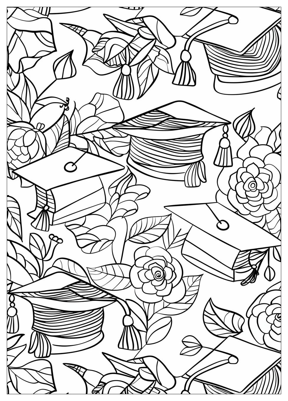 Graduation Coloring Pages-17