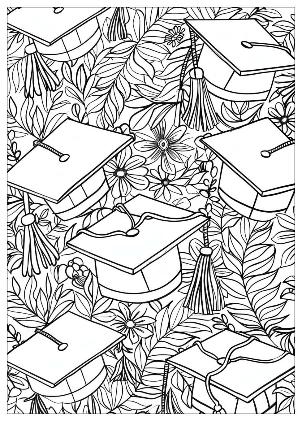 Graduation Coloring Pages-20