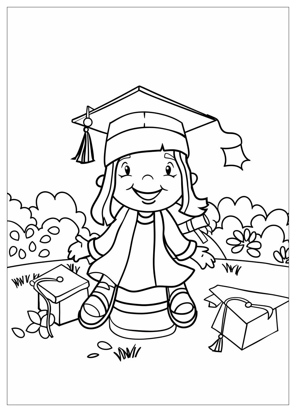 Graduation Coloring Pages-6