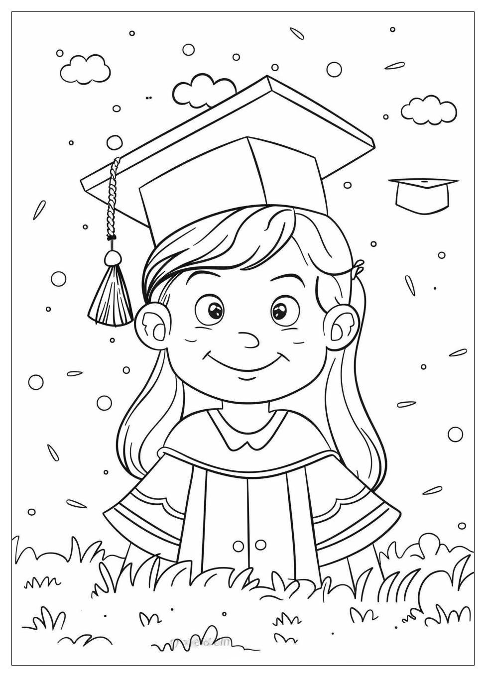 Graduation Coloring Pages-7