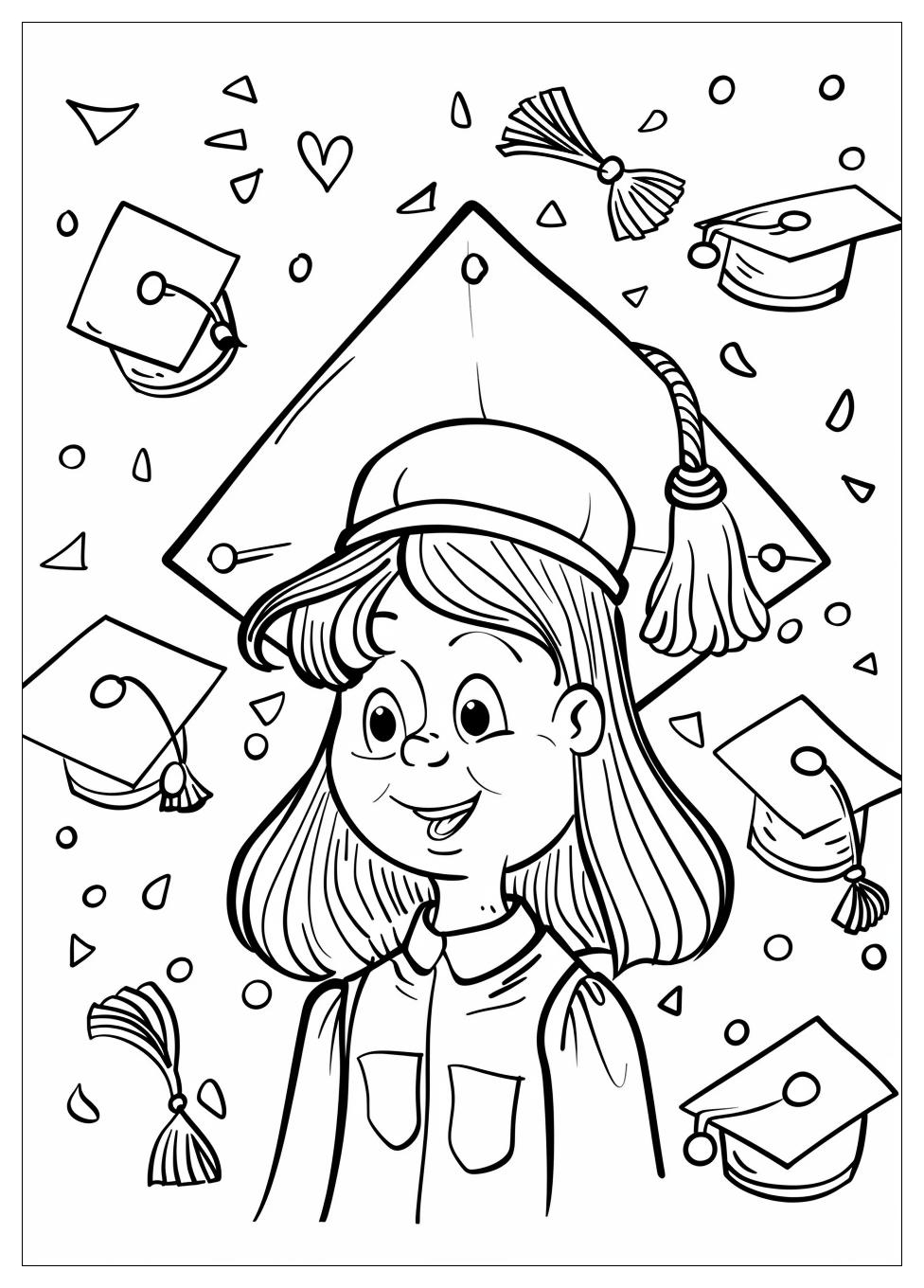 Graduation Coloring Pages-9