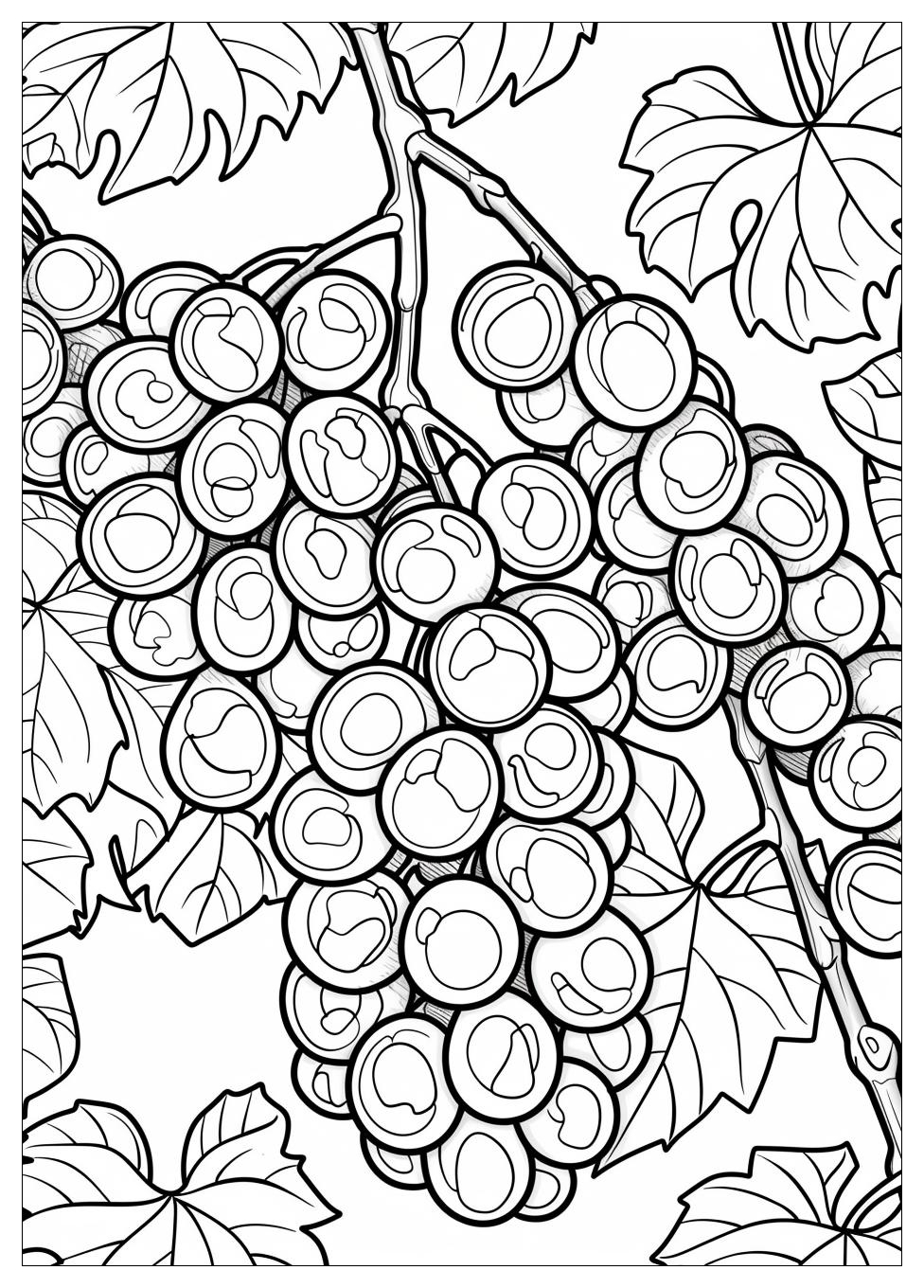 Grape coloring pages-1