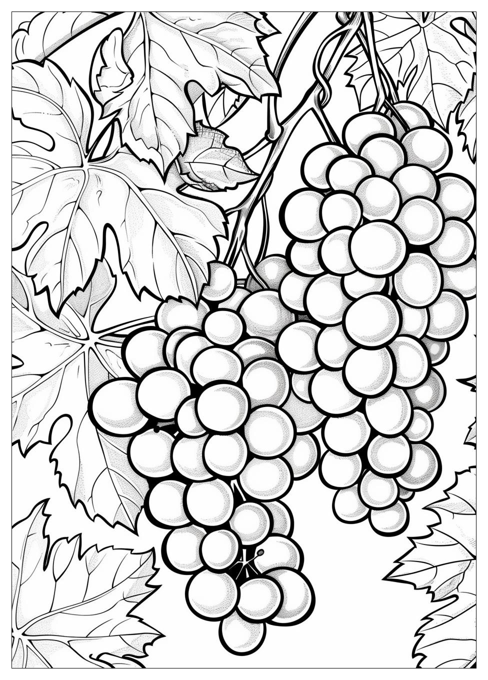 Grape coloring pages-19