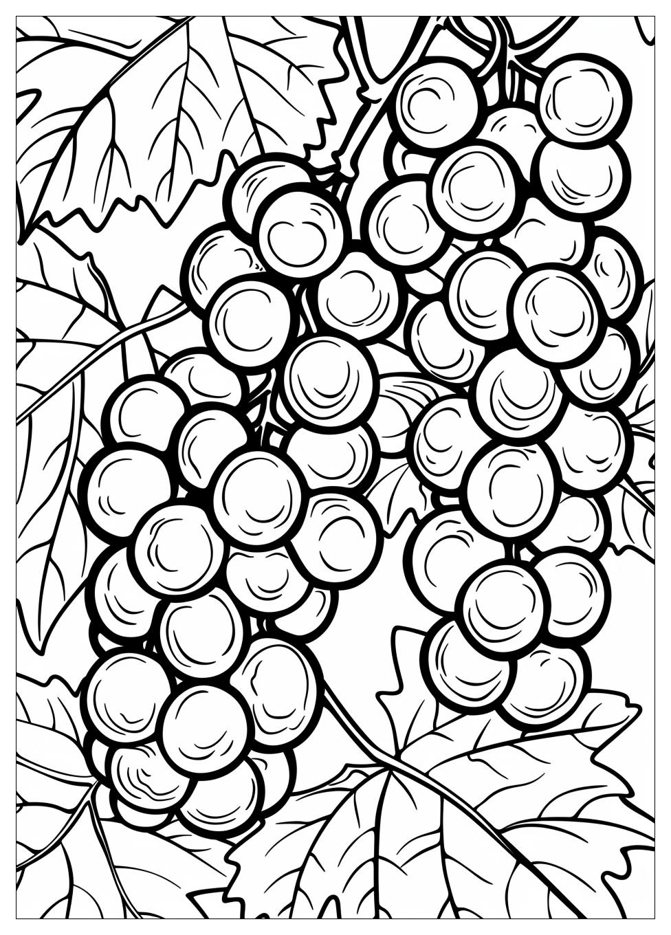 Grape coloring pages-3