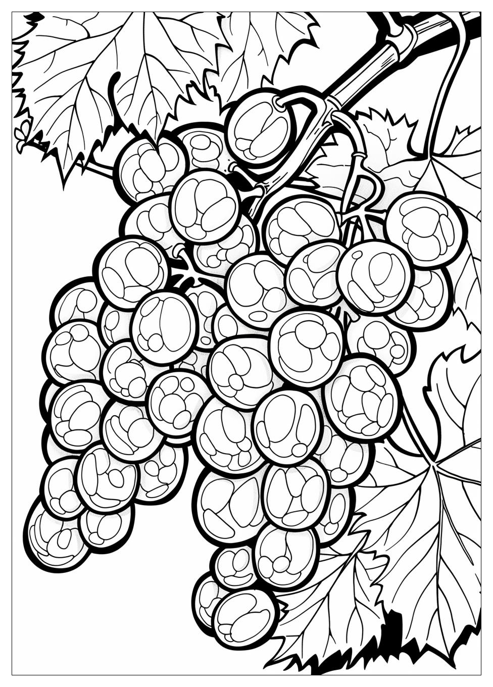 Grape coloring pages-4