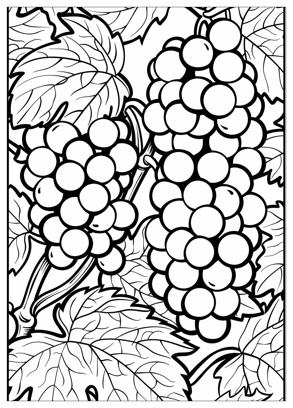 Grape coloring pages-6