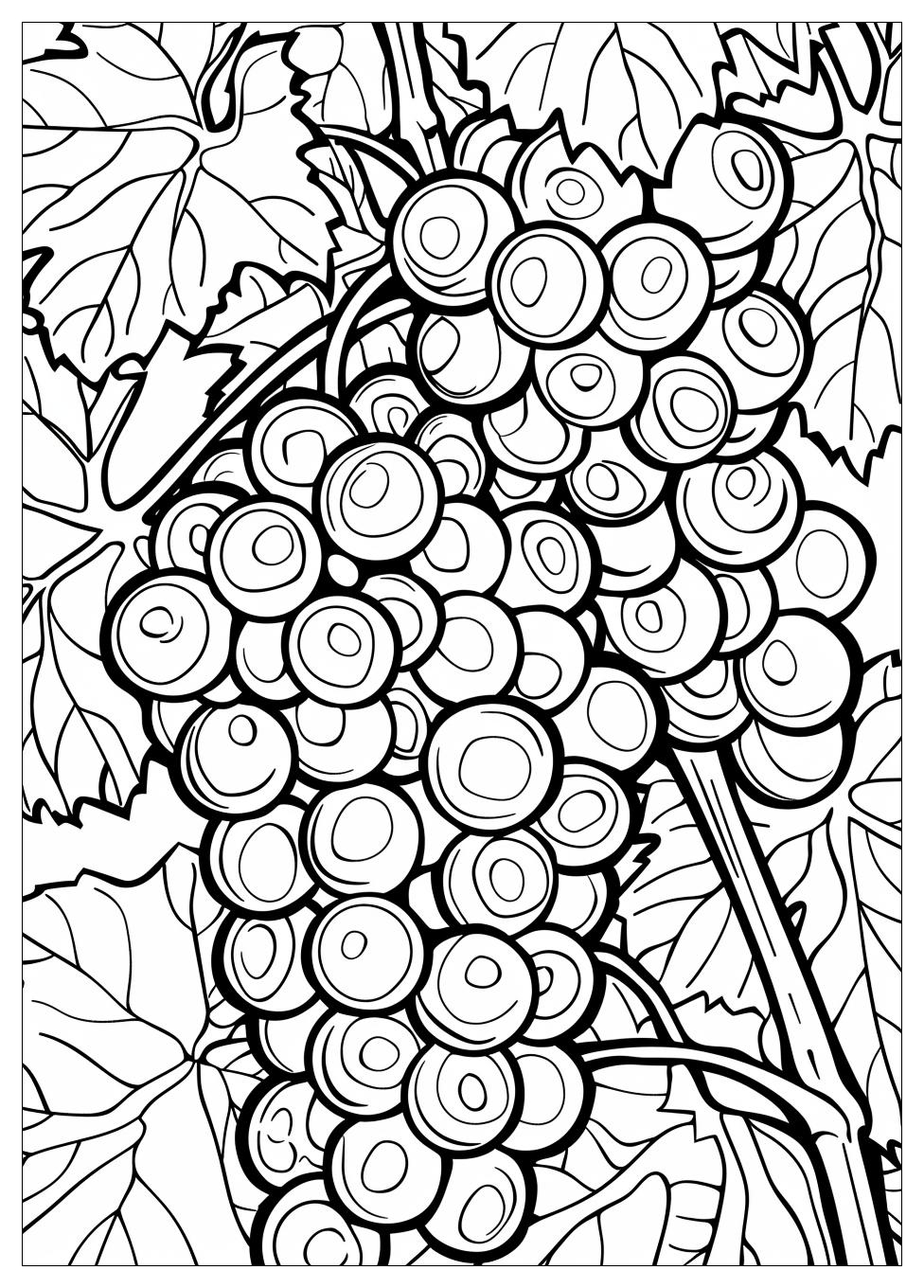 Grape coloring pages-9