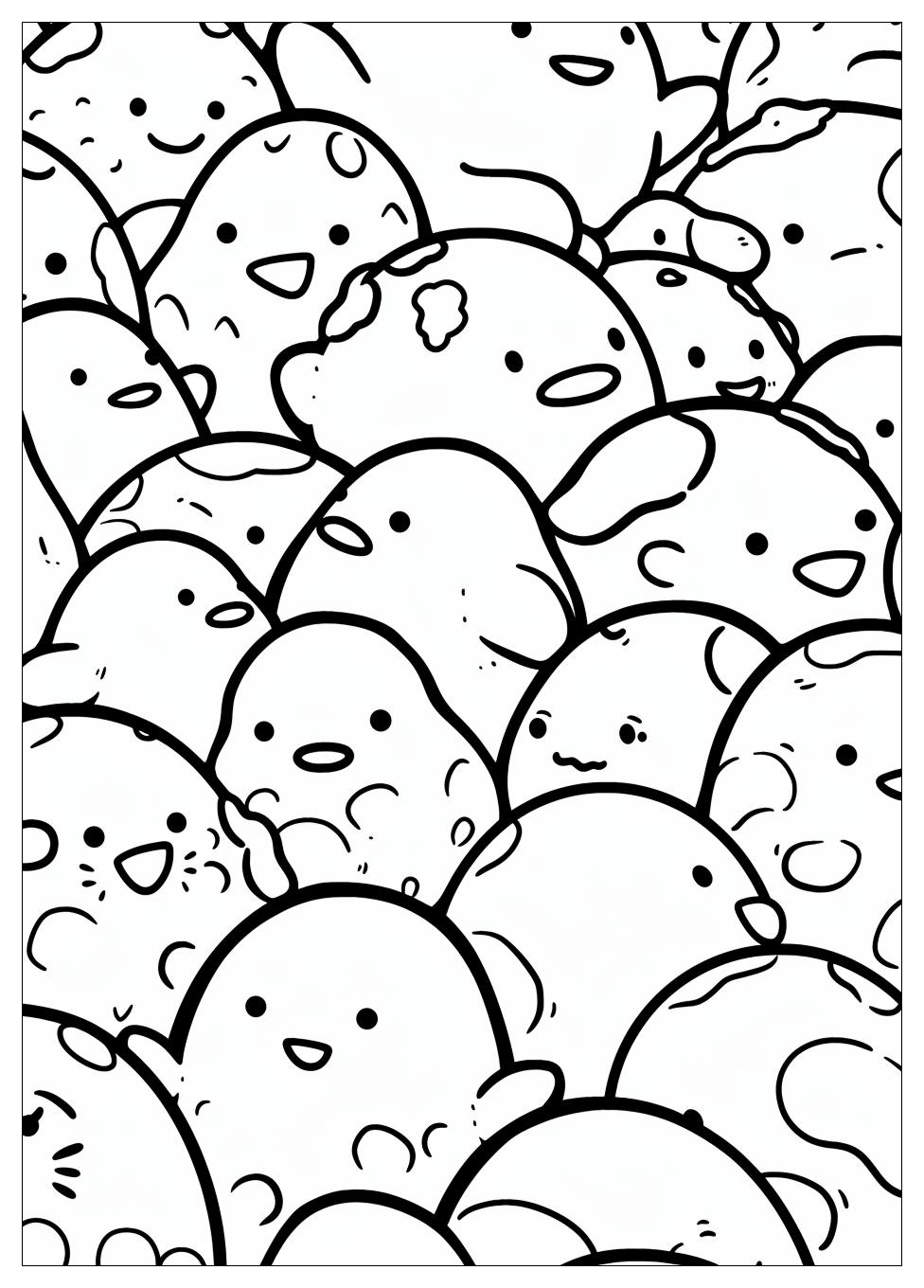 Gudetama Coloring Pages-1