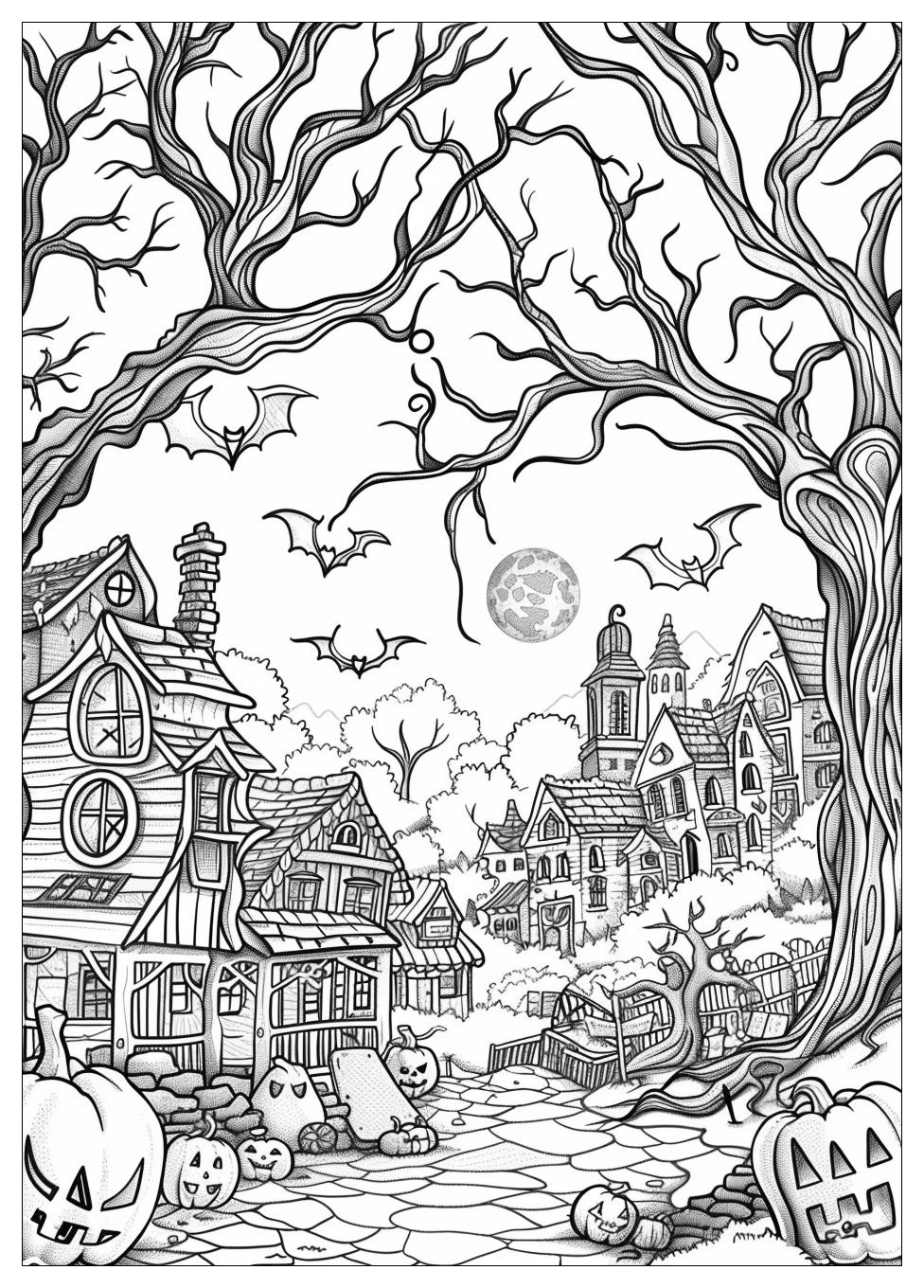 Halloween Town Coloring Pages-15