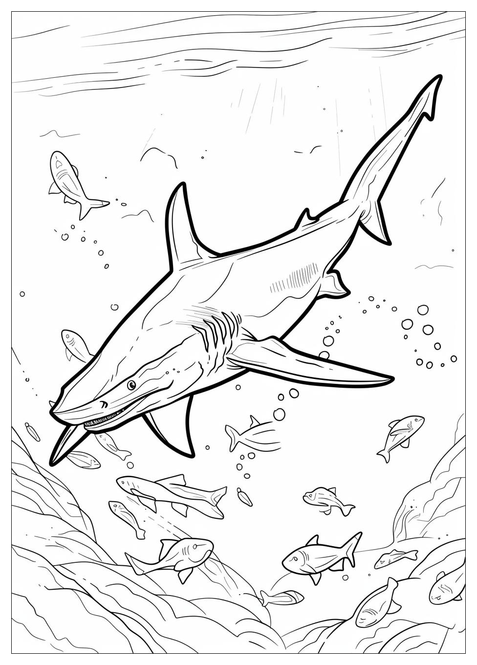 Hammerhead Shark Coloring Pages-10