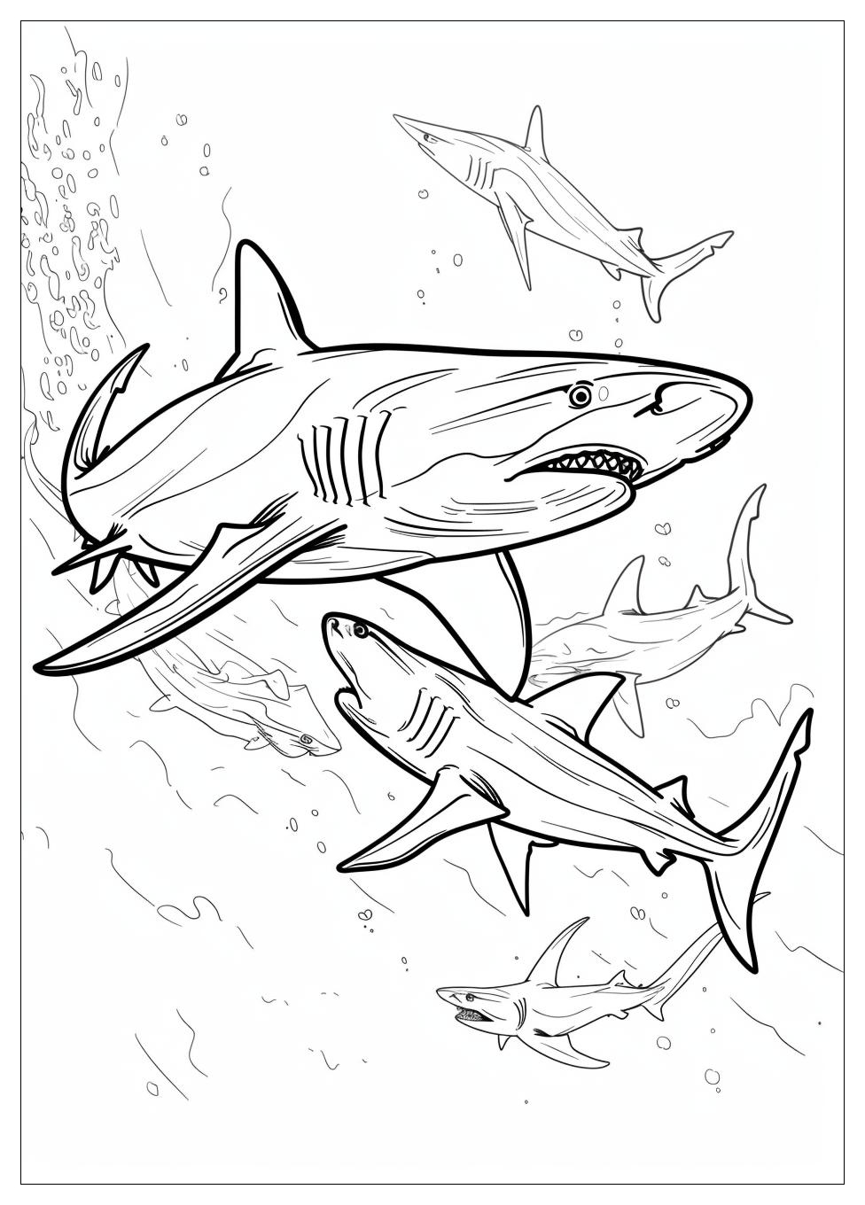 Hammerhead Shark Coloring Pages-12