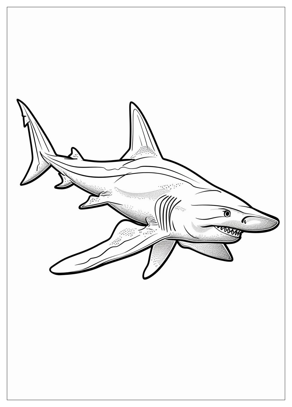 Hammerhead Shark Coloring Pages-13