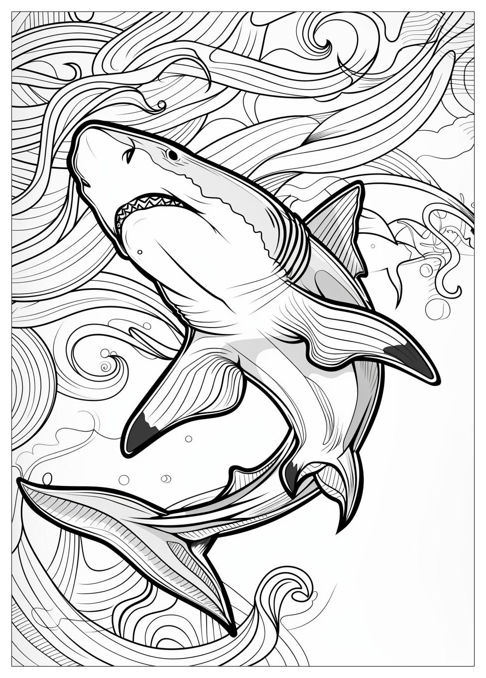 Hammerhead Shark Coloring Pages-14