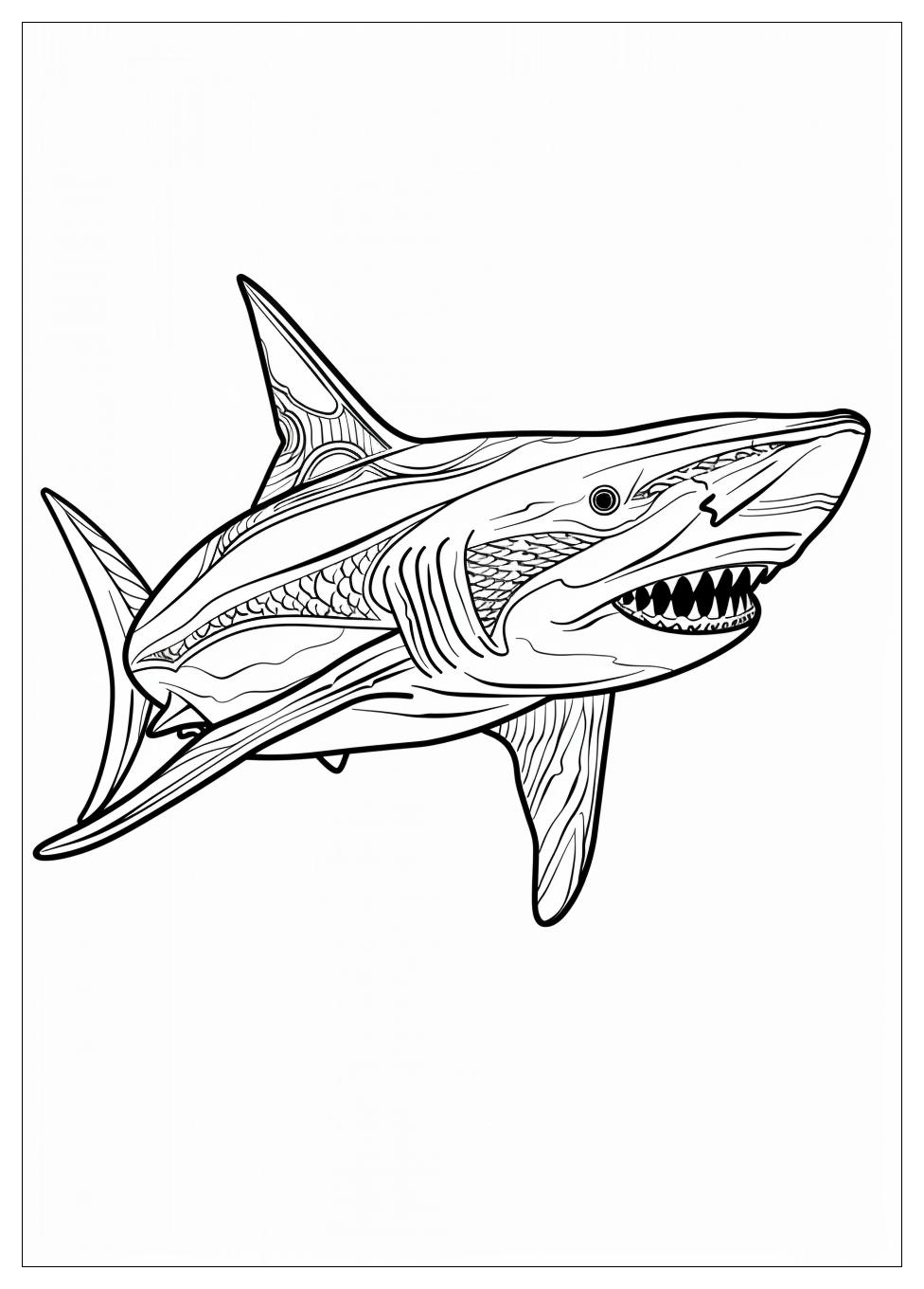 Hammerhead Shark Coloring Pages-16