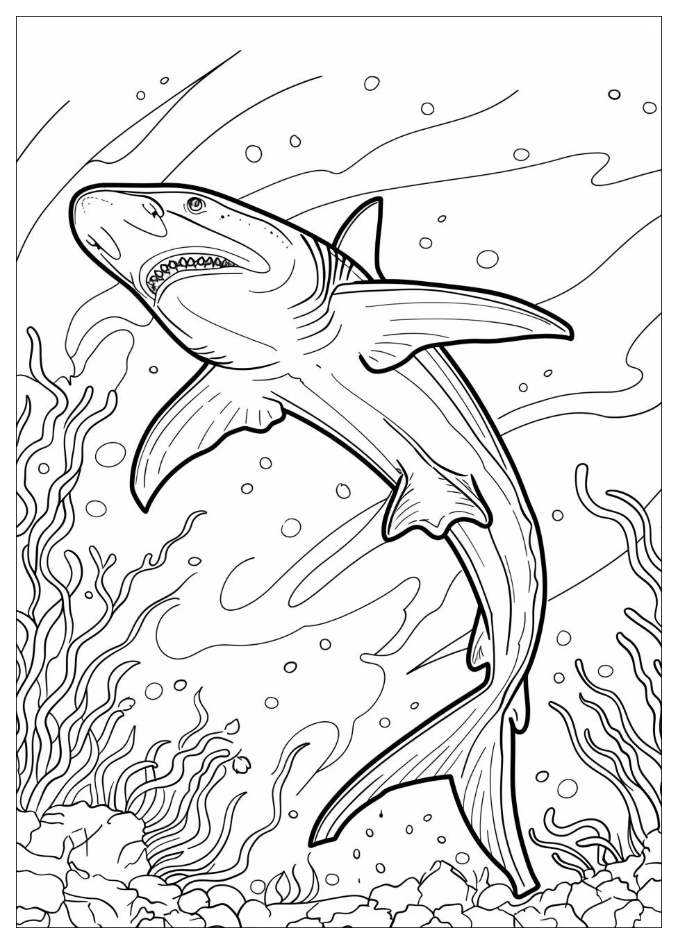 Hammerhead Shark Coloring Pages-17