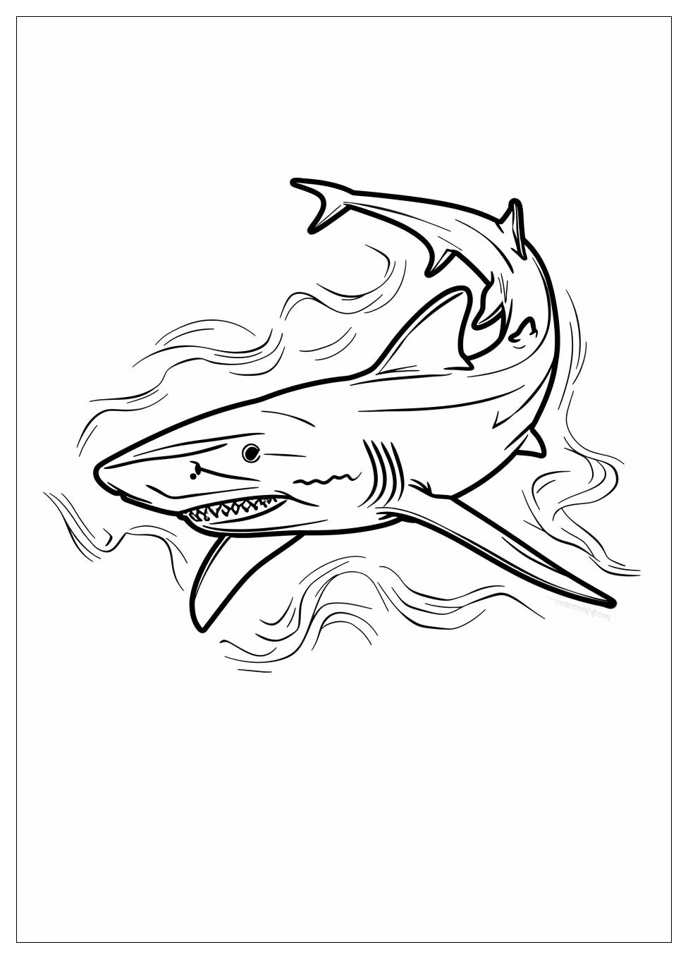 Hammerhead Shark Coloring Pages-2