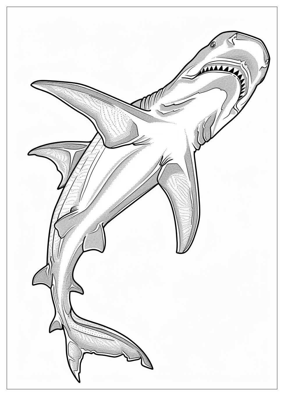 Hammerhead Shark Coloring Pages-20