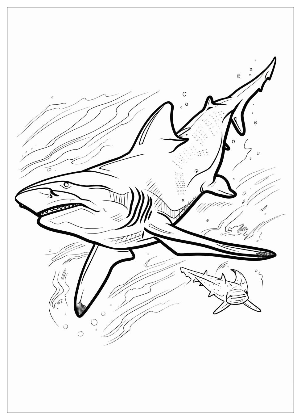 Hammerhead Shark Coloring Pages-4