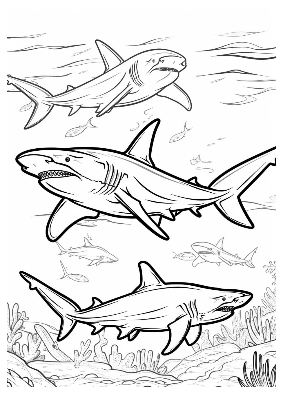 Hammerhead Shark Coloring Pages-5