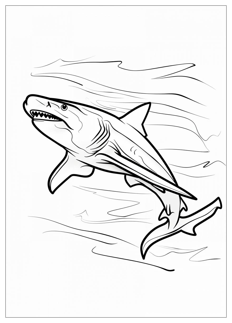 Hammerhead Shark Coloring Pages-7