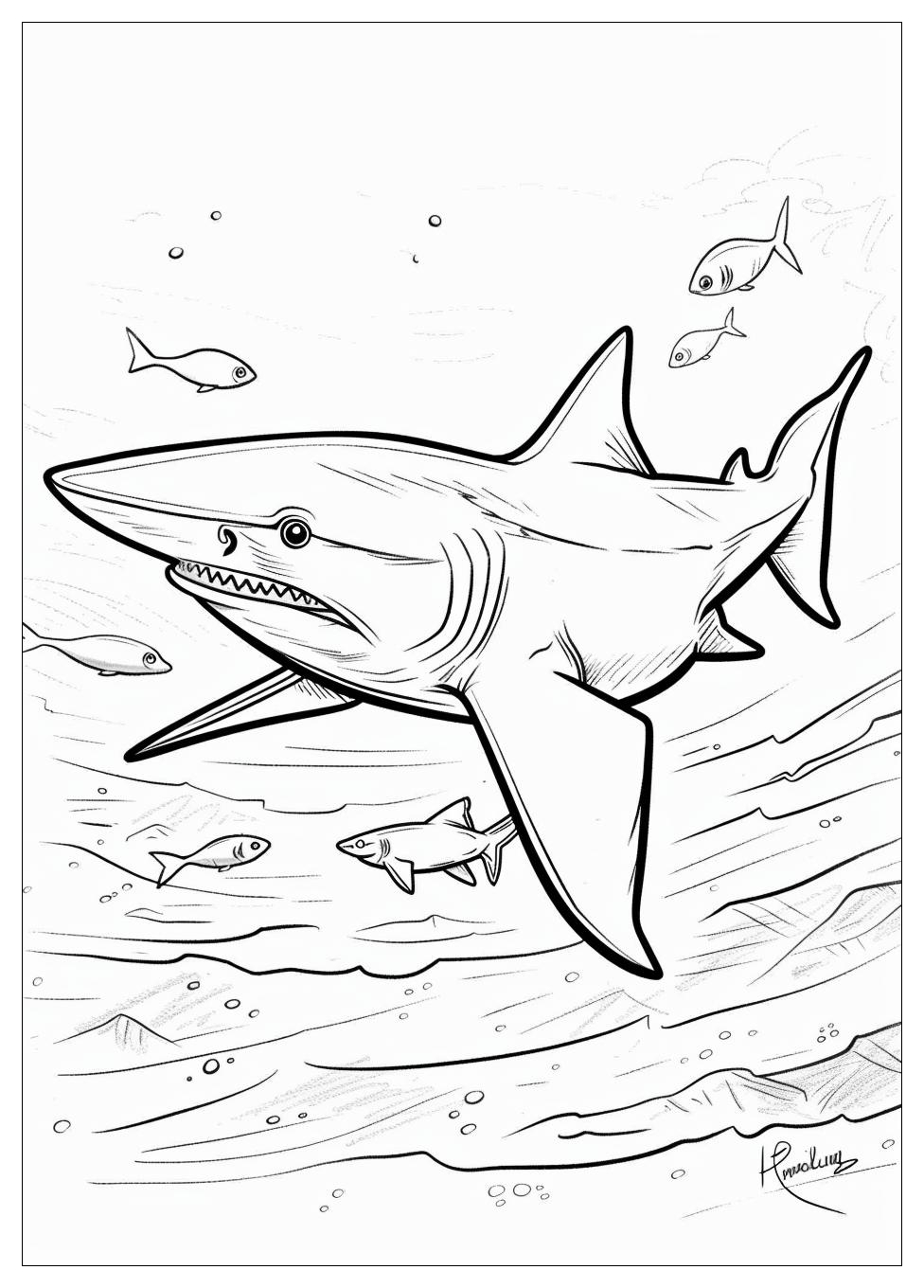 Hammerhead Shark Coloring Pages-8