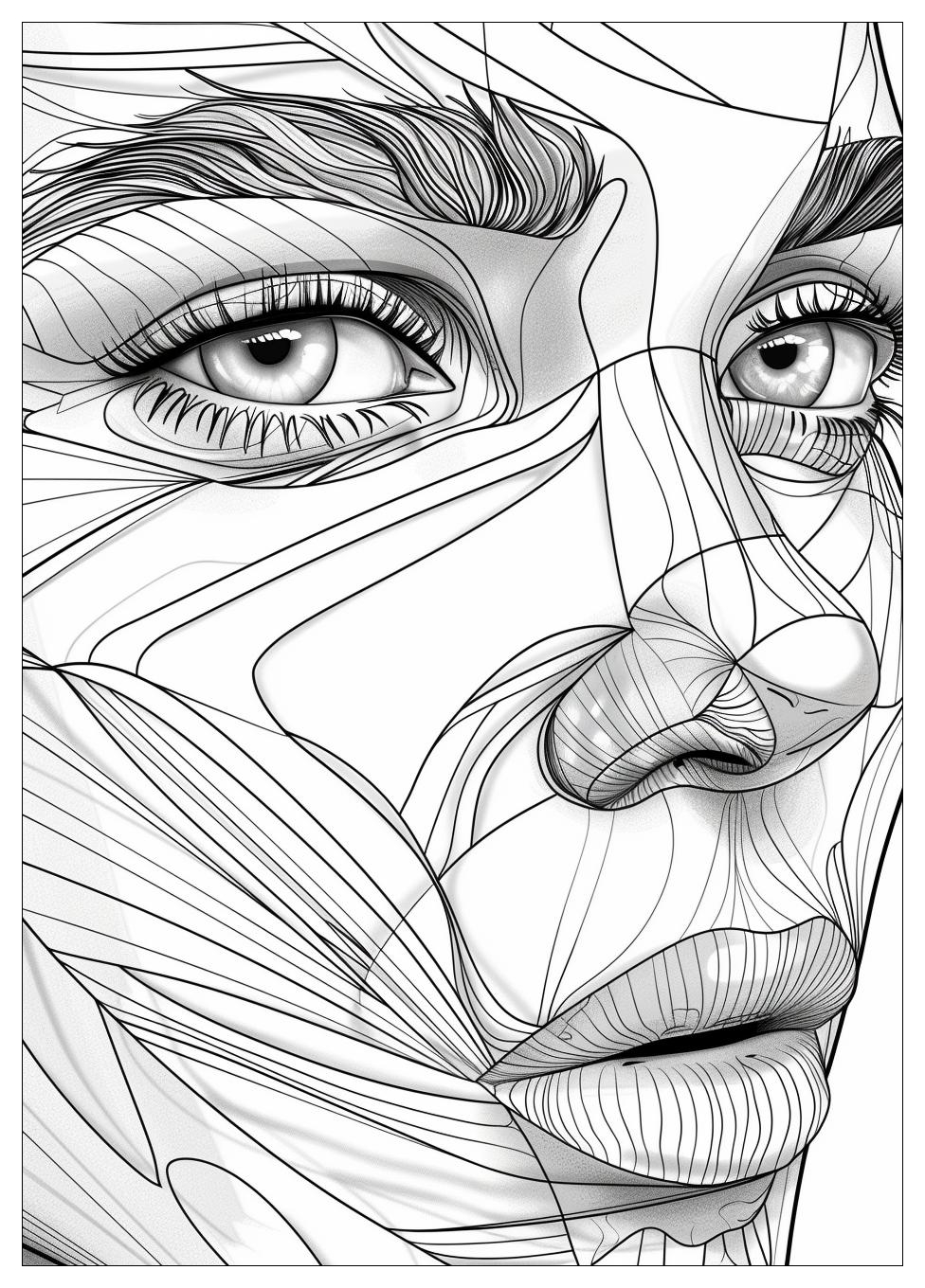 Handsome Face Coloring Pages-15