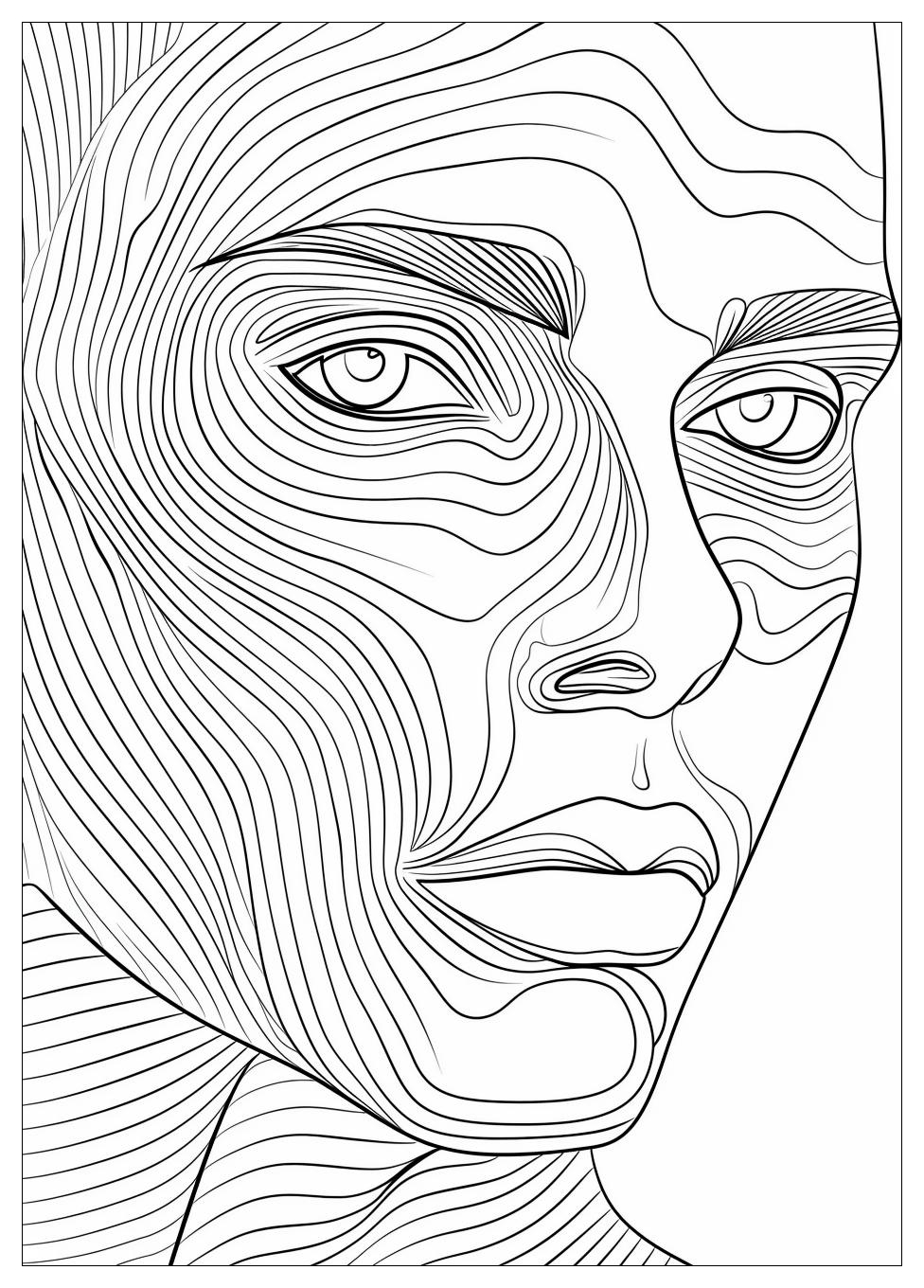 Handsome Face Coloring Pages-18