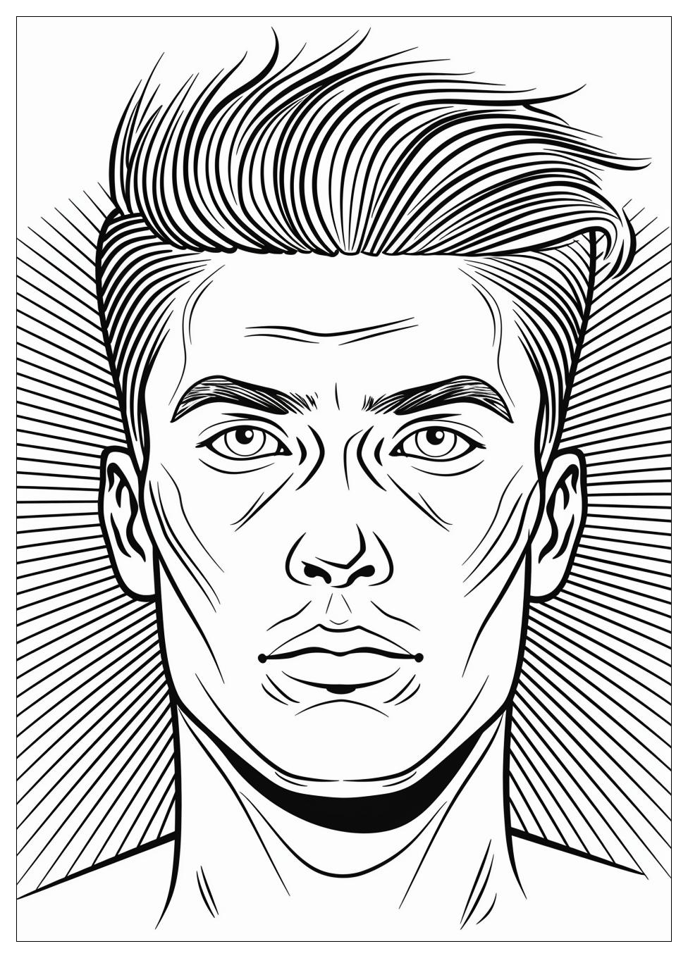 Handsome Face Coloring Pages-3