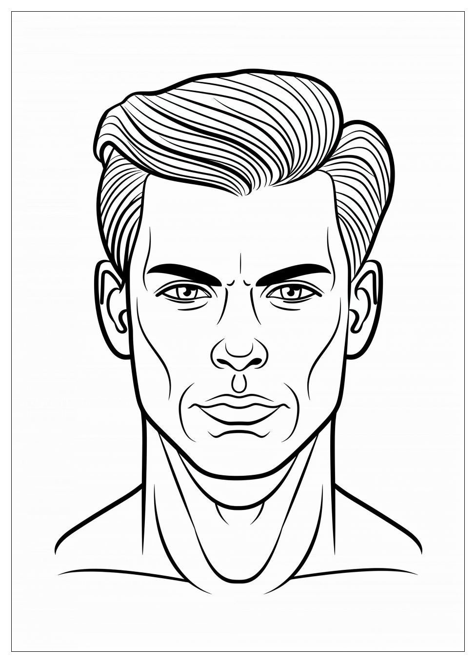 Handsome Face Coloring Pages-9