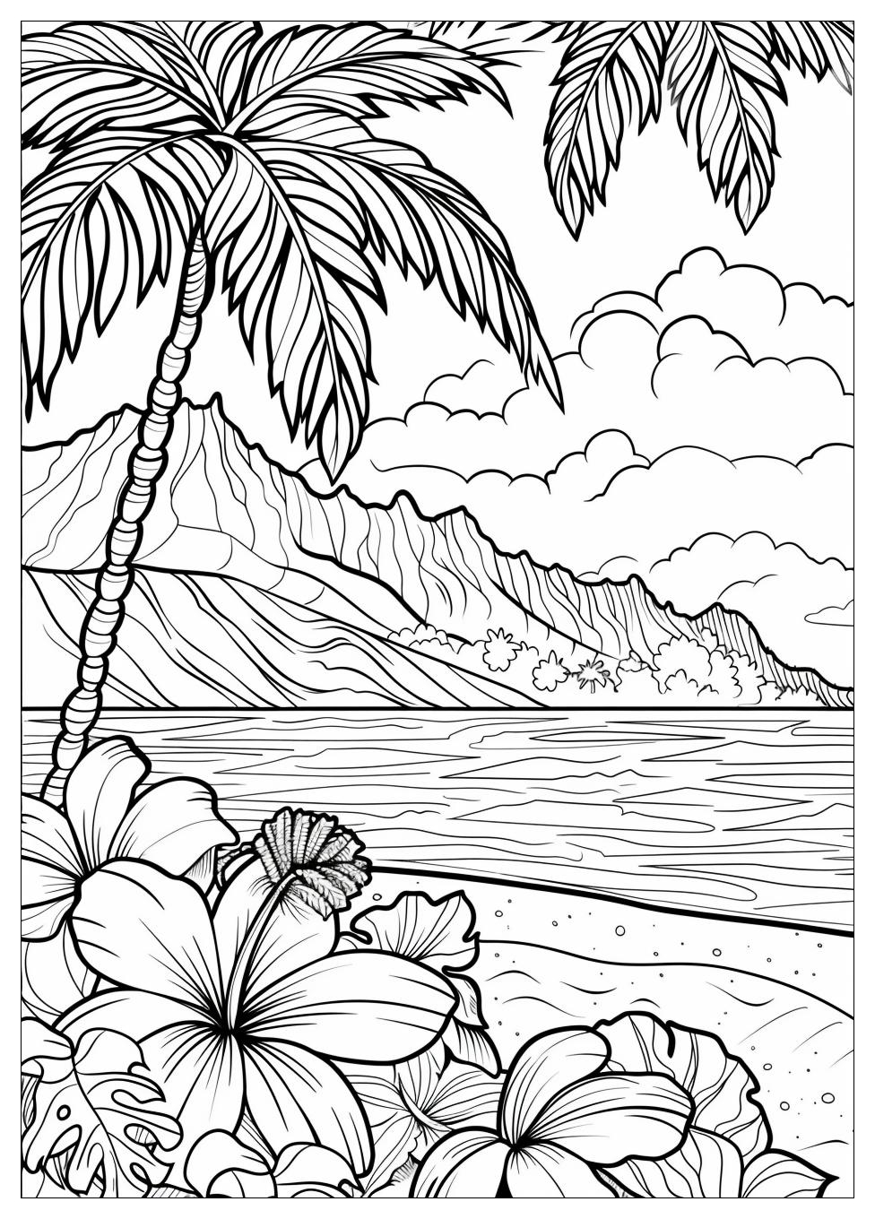 Hawaii Coloring Pages-1