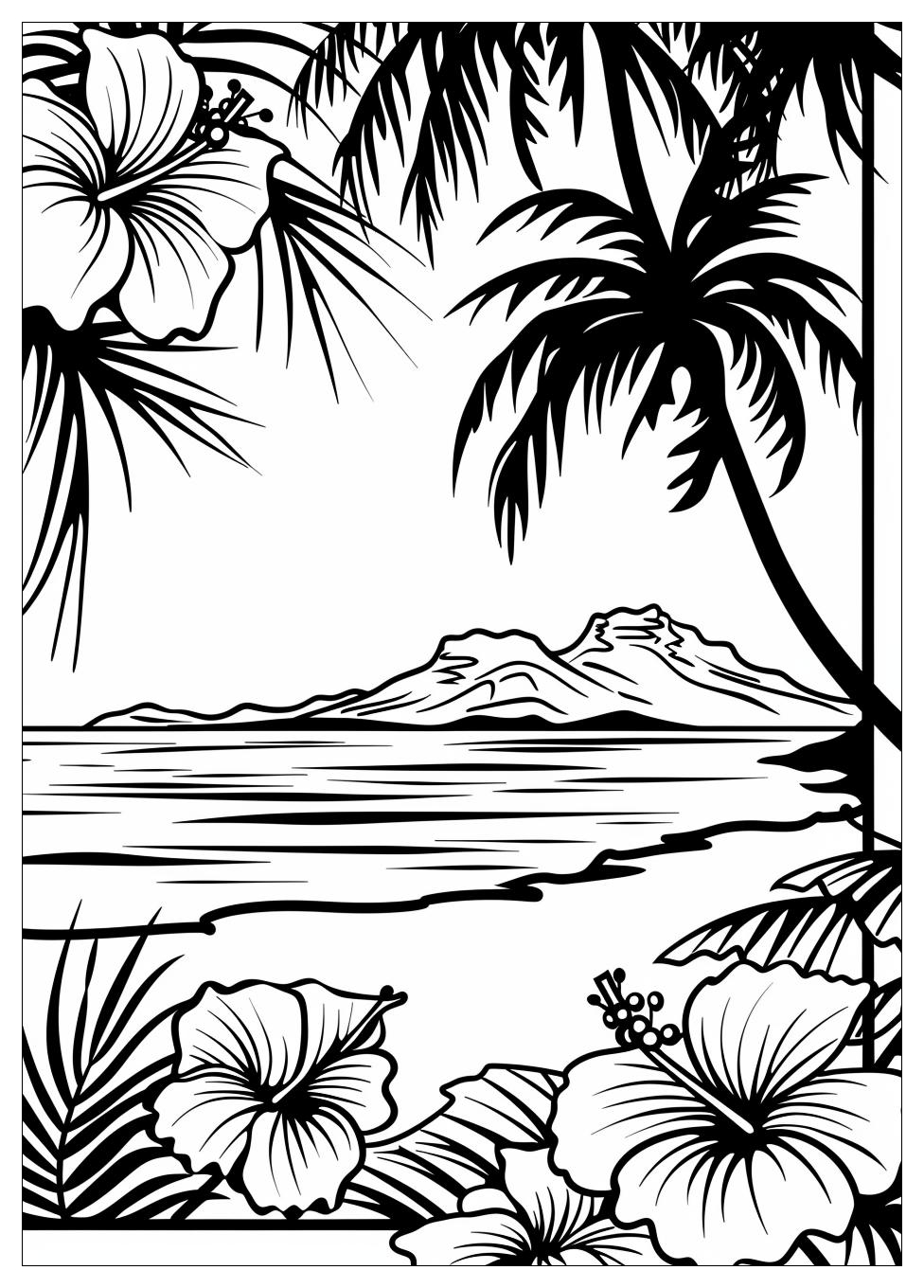 Hawaii Coloring Pages-11