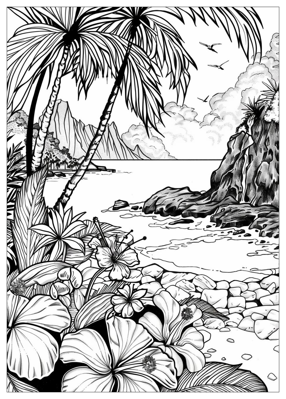 Hawaii Coloring Pages-14