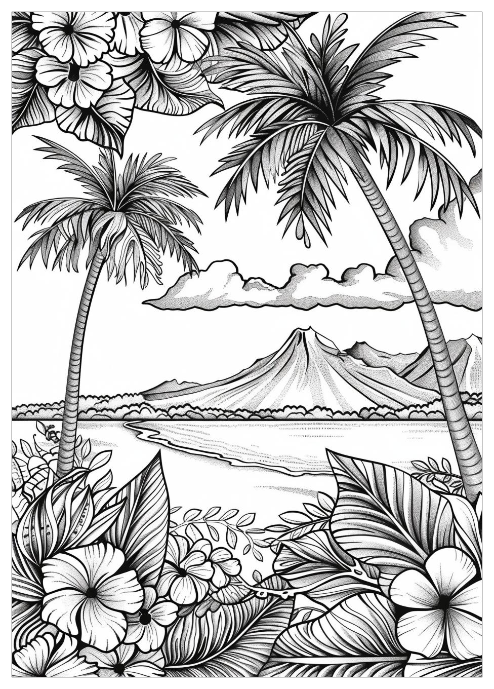 Hawaii Coloring Pages-17