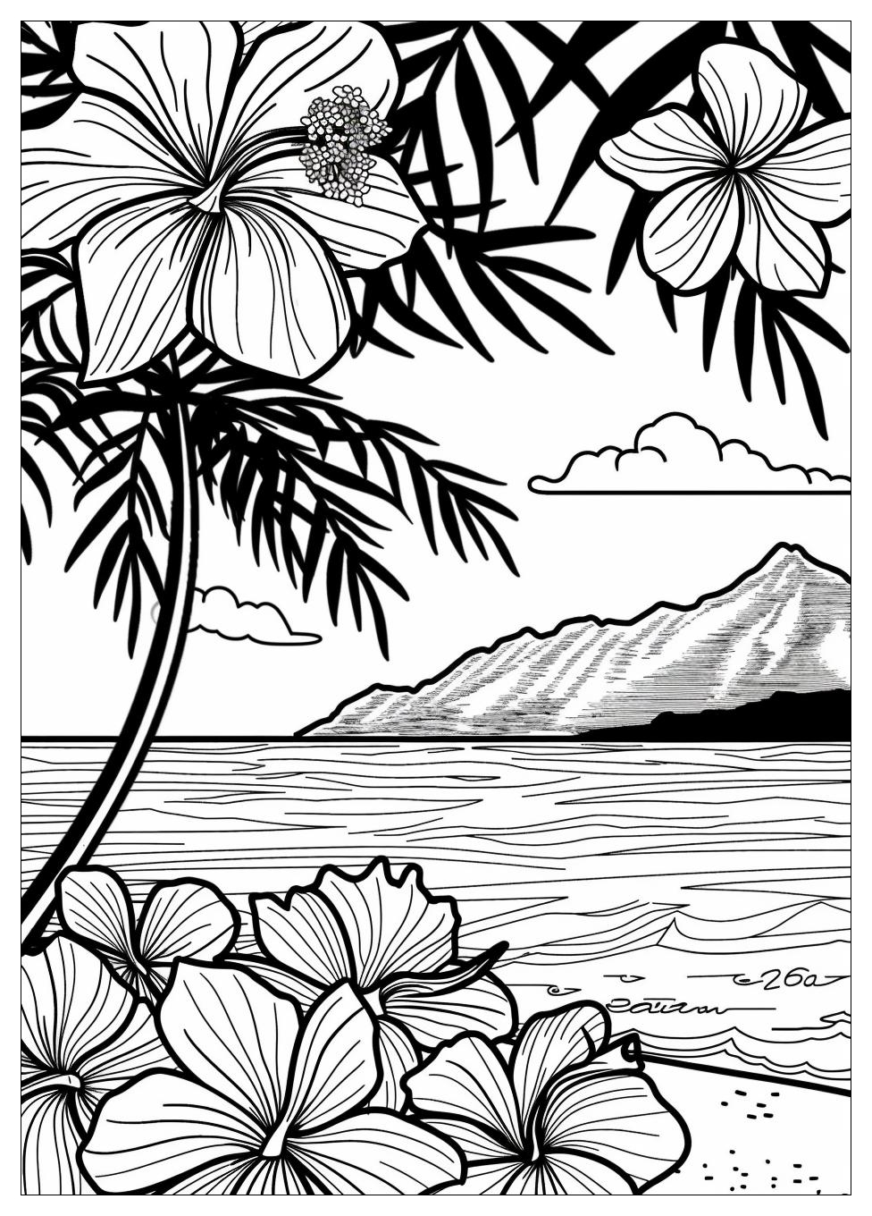 Hawaii Coloring Pages-18