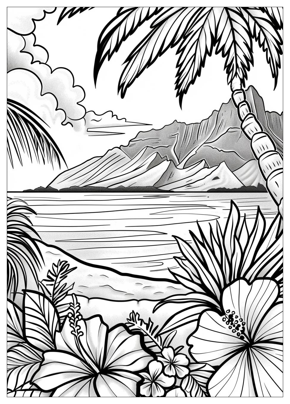 Hawaii Coloring Pages-2