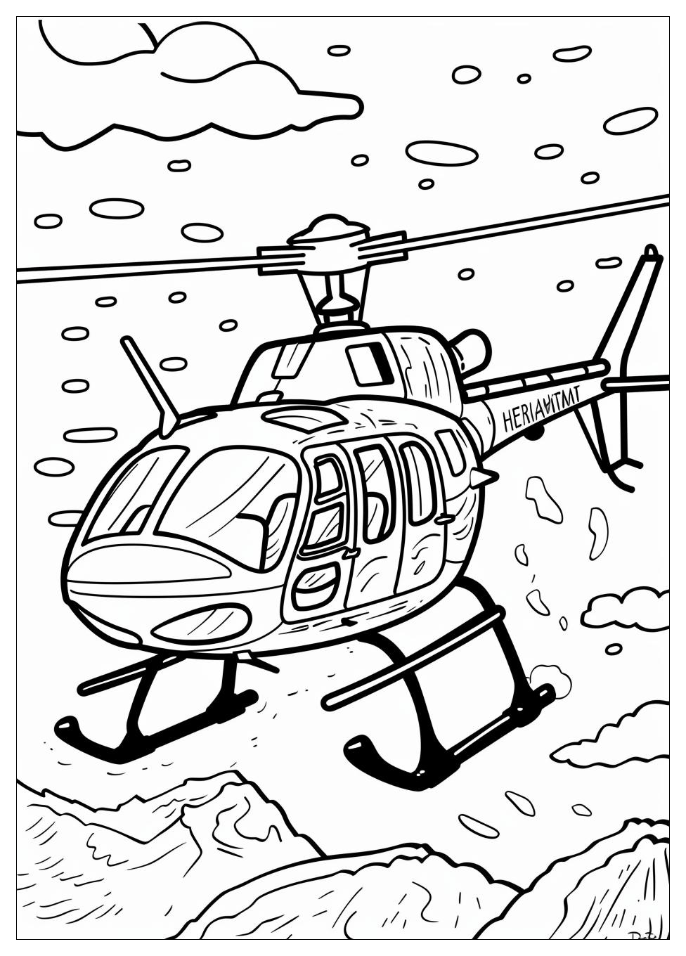 Helicopter Coloring Pages-1