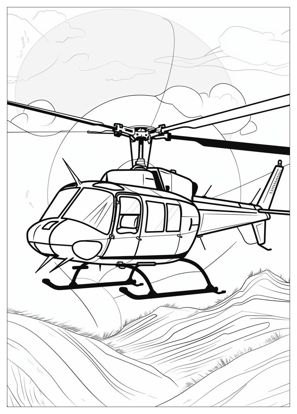 Helicopter Coloring Pages-10