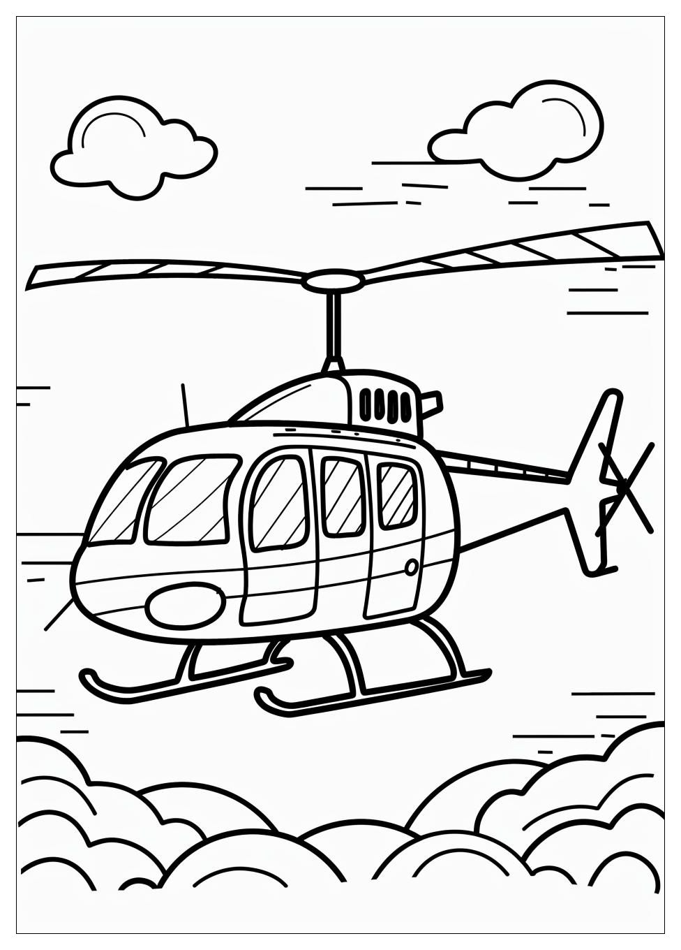 Helicopter Coloring Pages-11