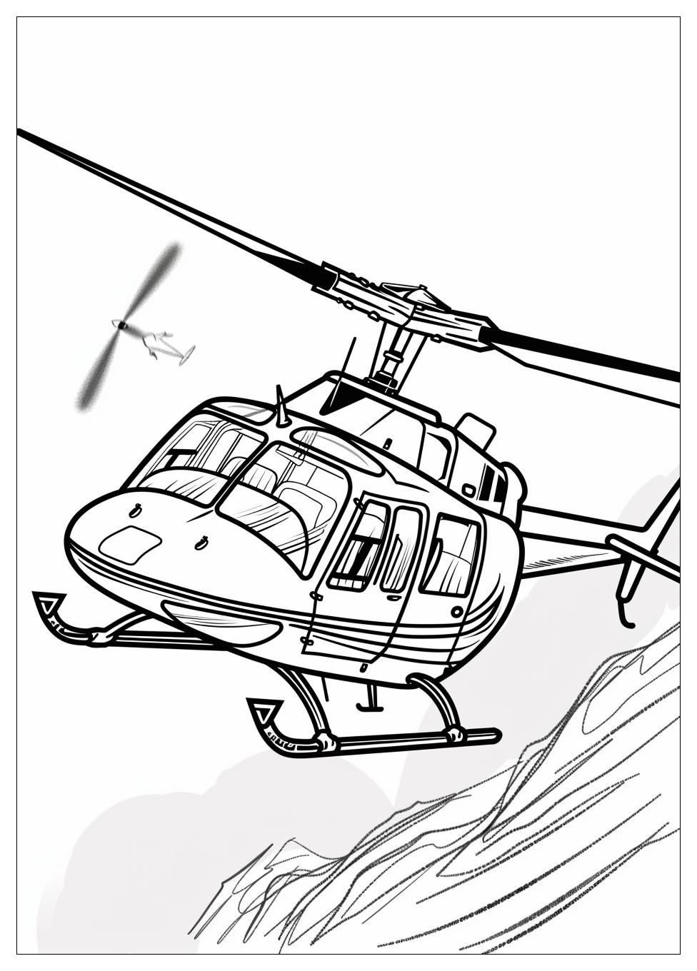 Helicopter Coloring Pages-12