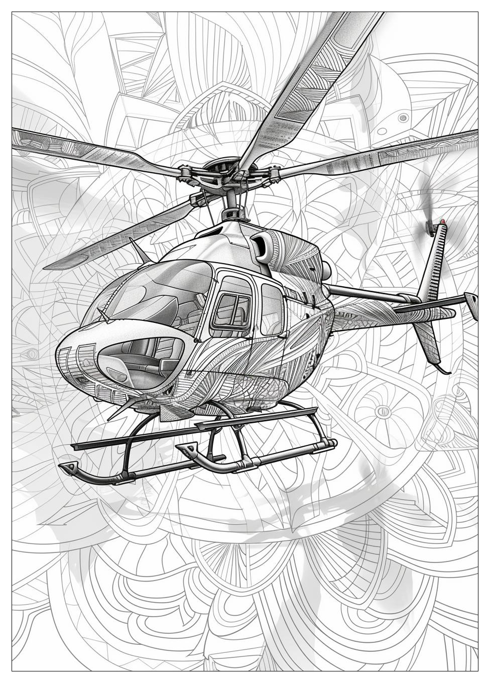 Helicopter Coloring Pages-13