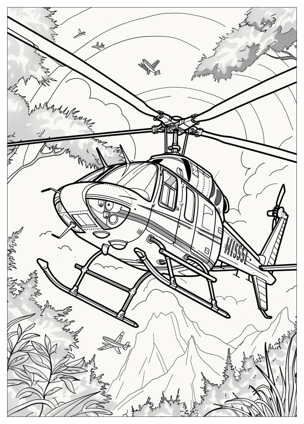 Helicopter Coloring Pages-15