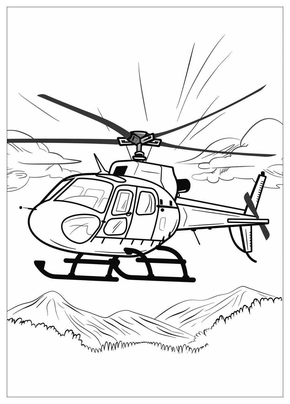 Helicopter Coloring Pages-7