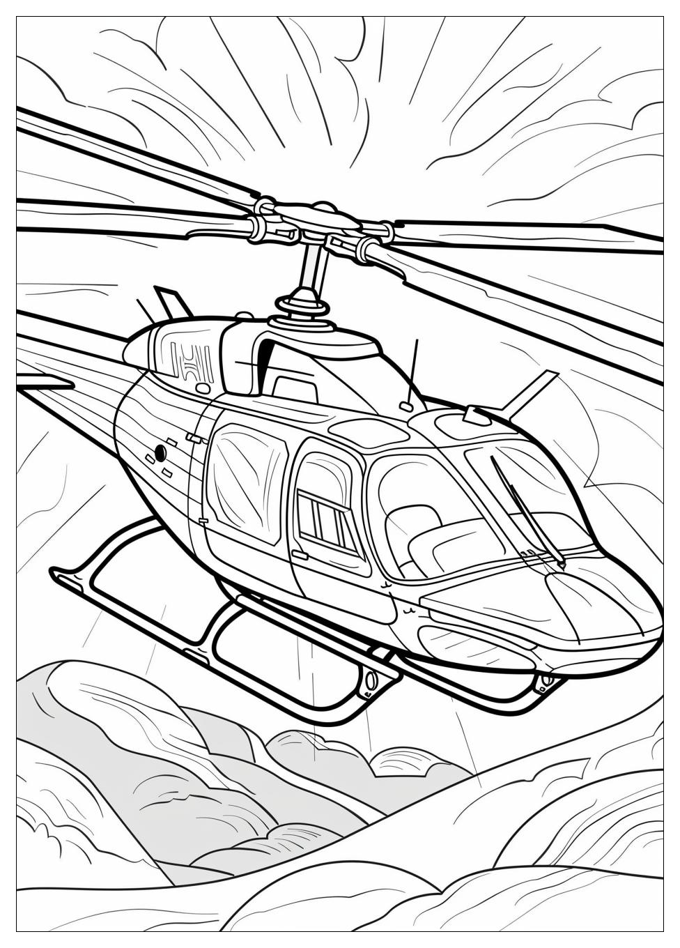 Helicopter Coloring Pages-9